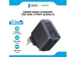 Anker Nano Charger (70W, 3 Ports) Black (A121AL11)